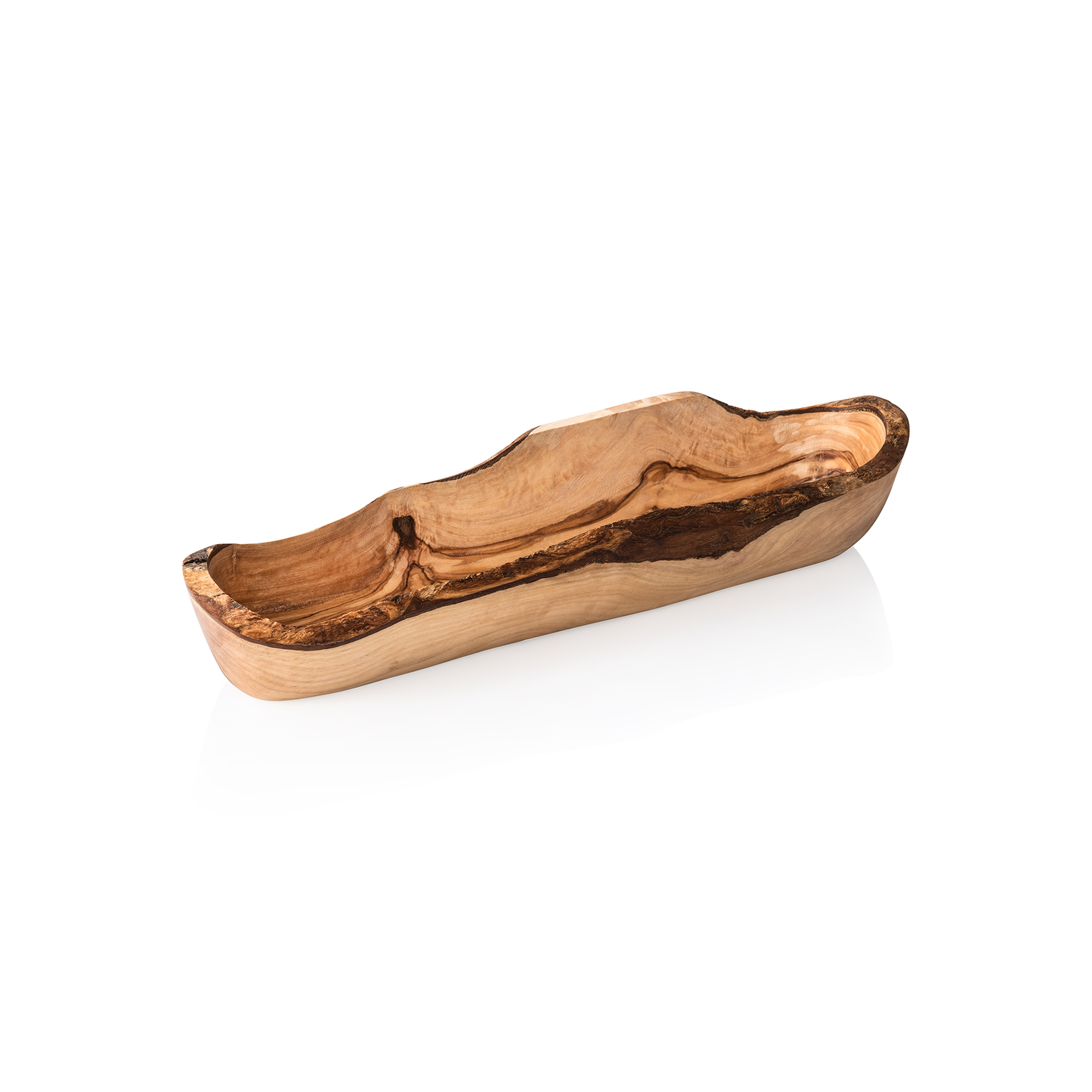 Schale PURE OLIVE, 35 x 9 x 9 cm, Olivenholz  