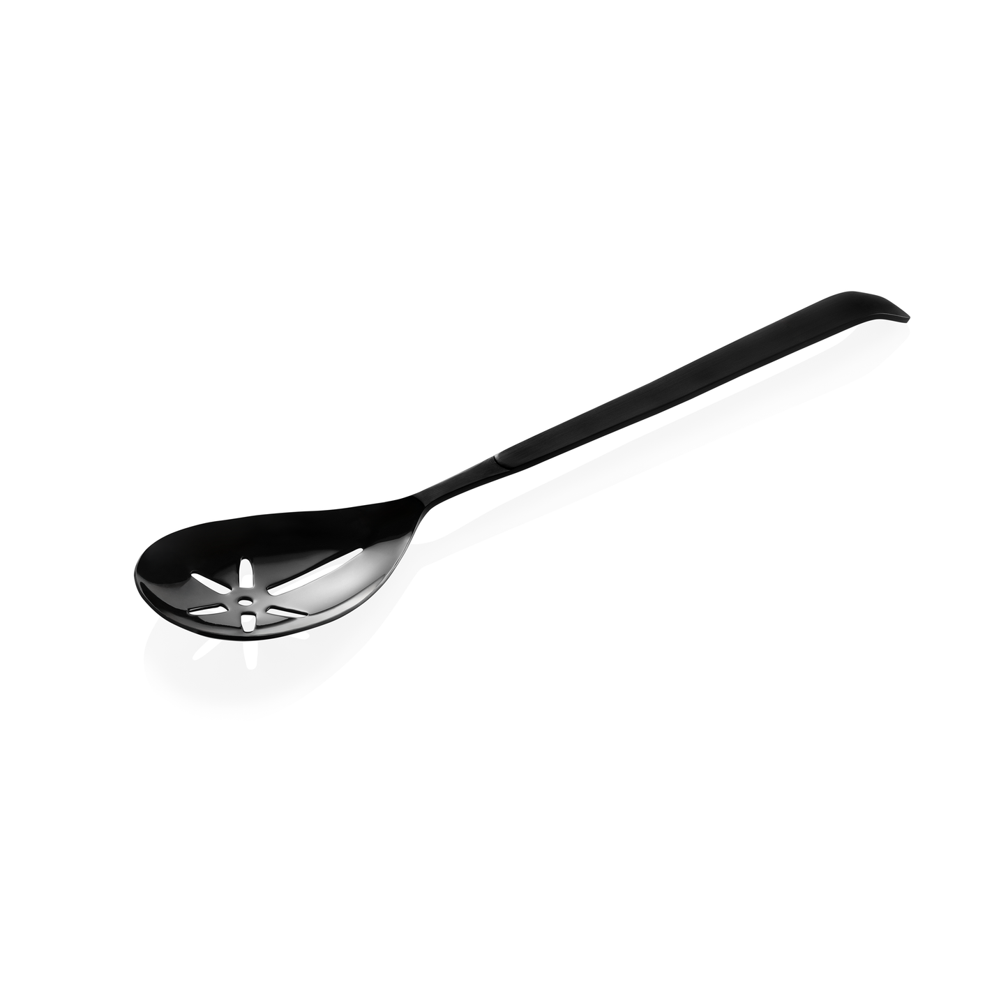 Servierlöffel Kitchen Tool 1887, 32 cm, geschlitzt, mit schwarzer PVD Beschichtung, Chromnickelstahl 