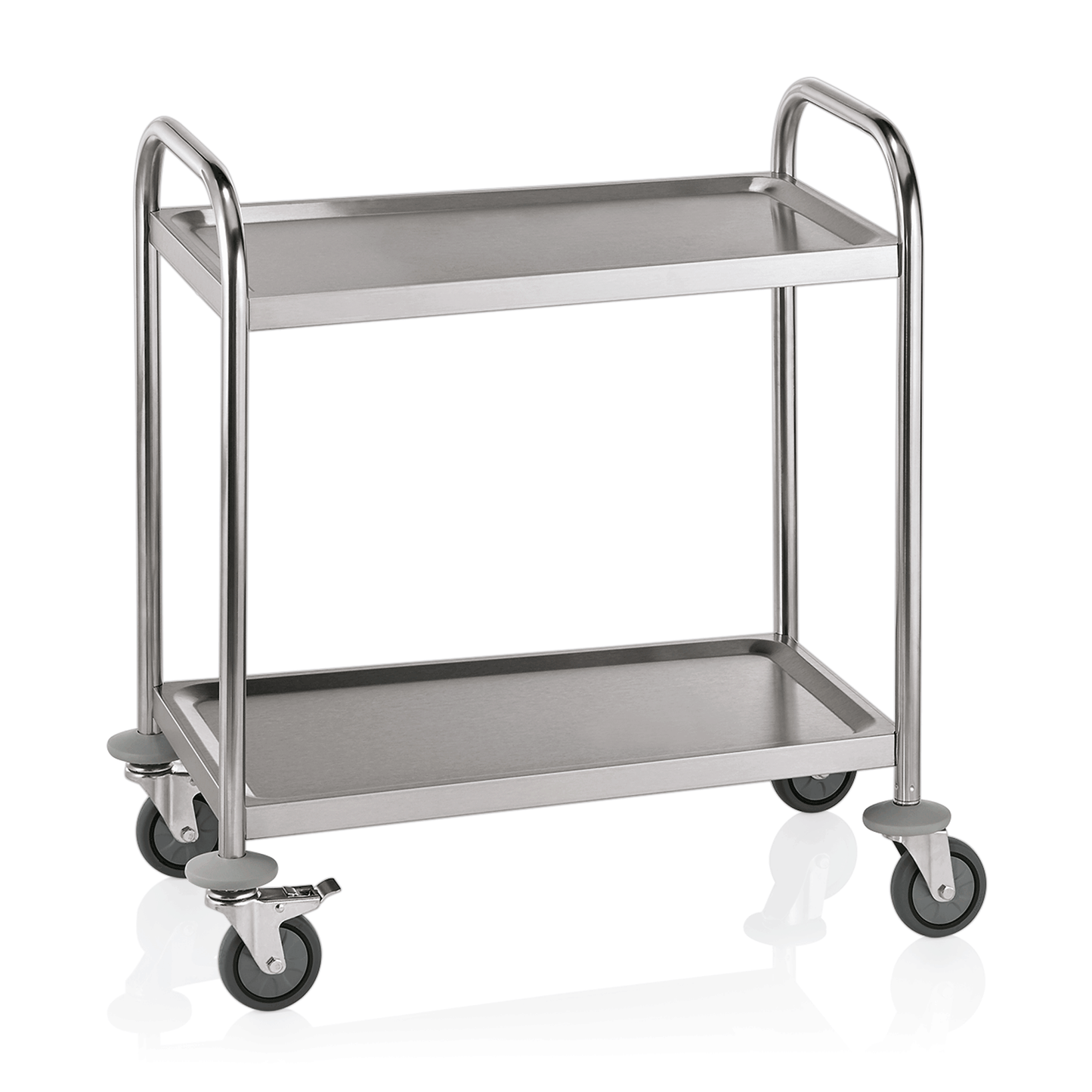 Servierwagen mit 2 Borden, 70,5 x 41 x 84 cm, Edelstahl 