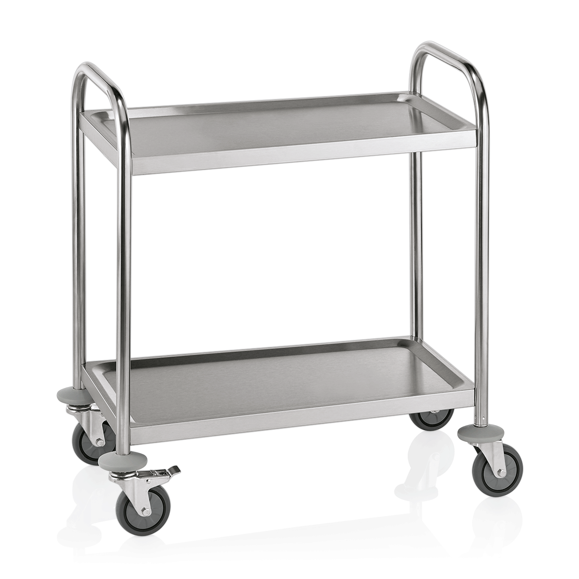 Servierwagen mit 2 Borden, 70,5 x 41 x 84 cm, Edelstahl 