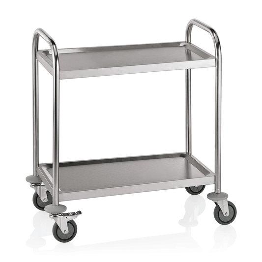Servierwagen mit 2 Borden, 70,5 x 41 x 84 cm, Edelstahl 