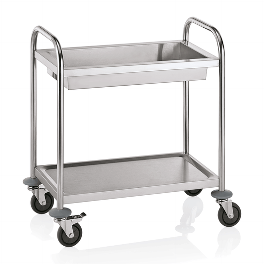 Abräumwagen, 70 x 47 x 81 cm, Edelstahl 
