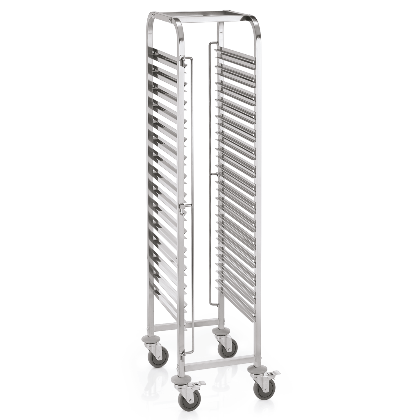 Regalwagen GN 1/1 für 15 Behälter/30 Tabletts, 55 x 38 x 171 cm, Chromnickelstahl 