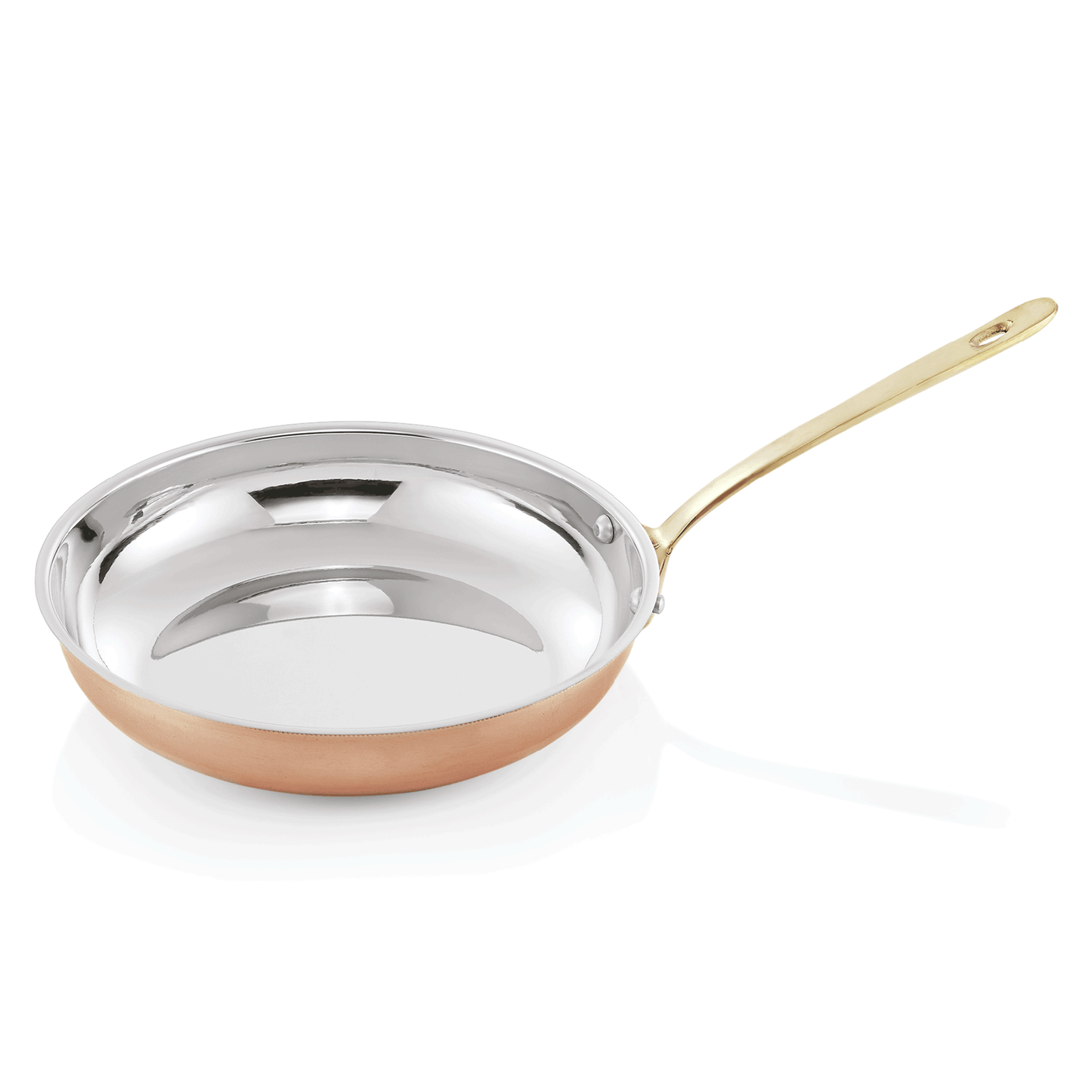 Flambierpfanne STEEL & STYLE AMBER, Ø 30 cm, 1,3 ltr., Kupfer, Messing, Chromnickelstahl 