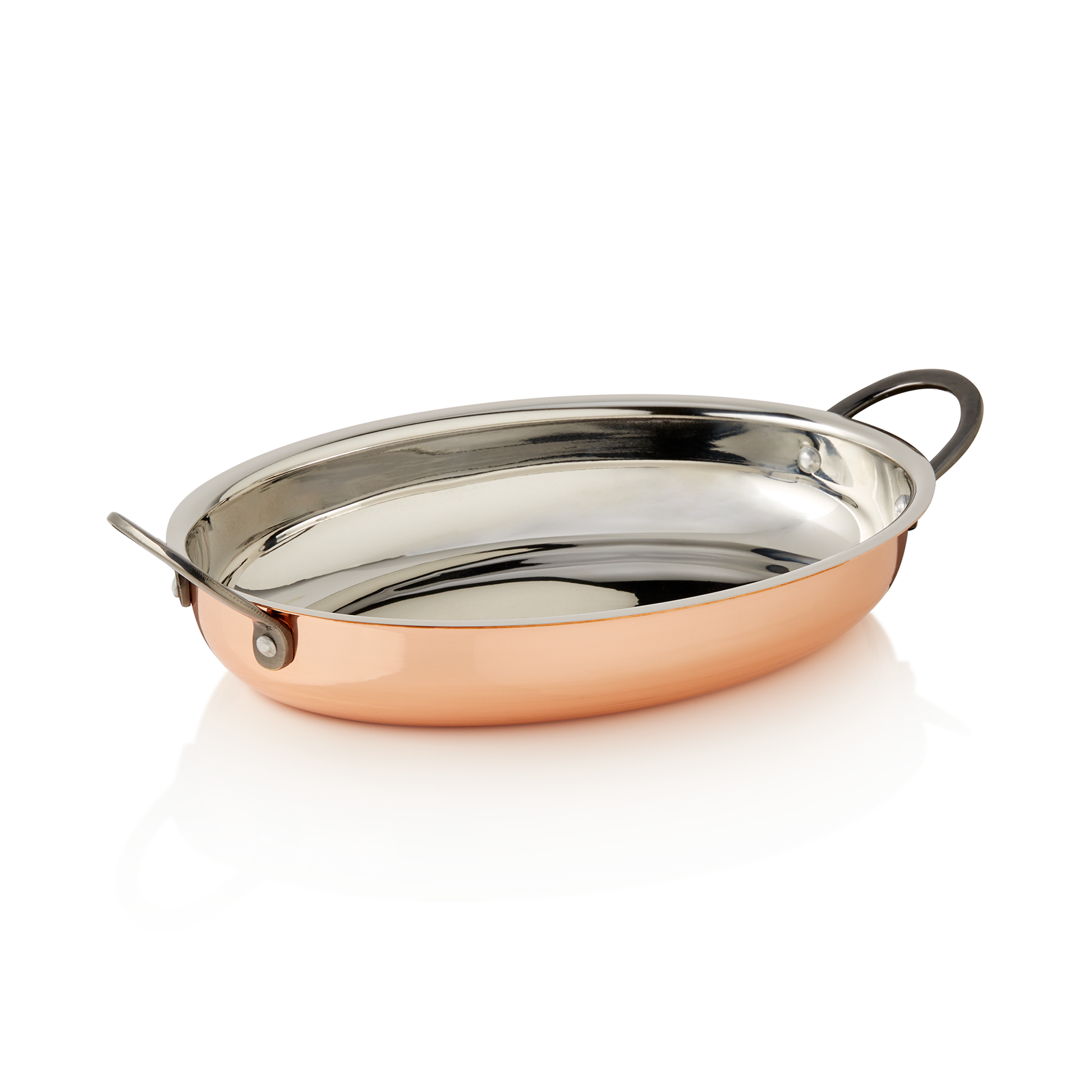 Servierpfanne STEEL & STYLE RUBY, 25 x 18 x 3,5 cm, 0,9 ltr., Kupfer, Messing, Chromnickelstahl 