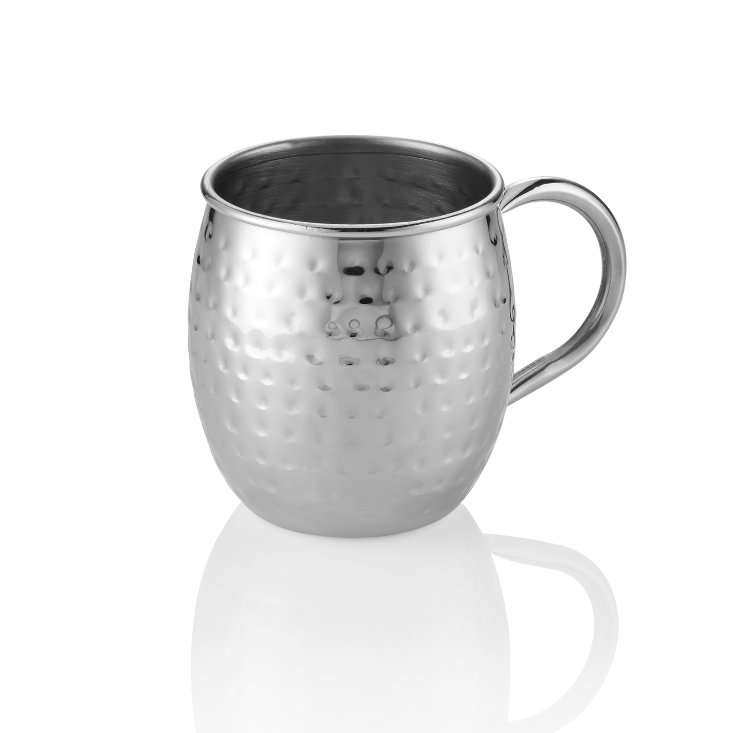 Moscow Mule Set, 0,45 ltr., Ø 8,5 cm, Höhe 10 cm, gehämmert, Set á 2 Stück, Chromnickelstahl 