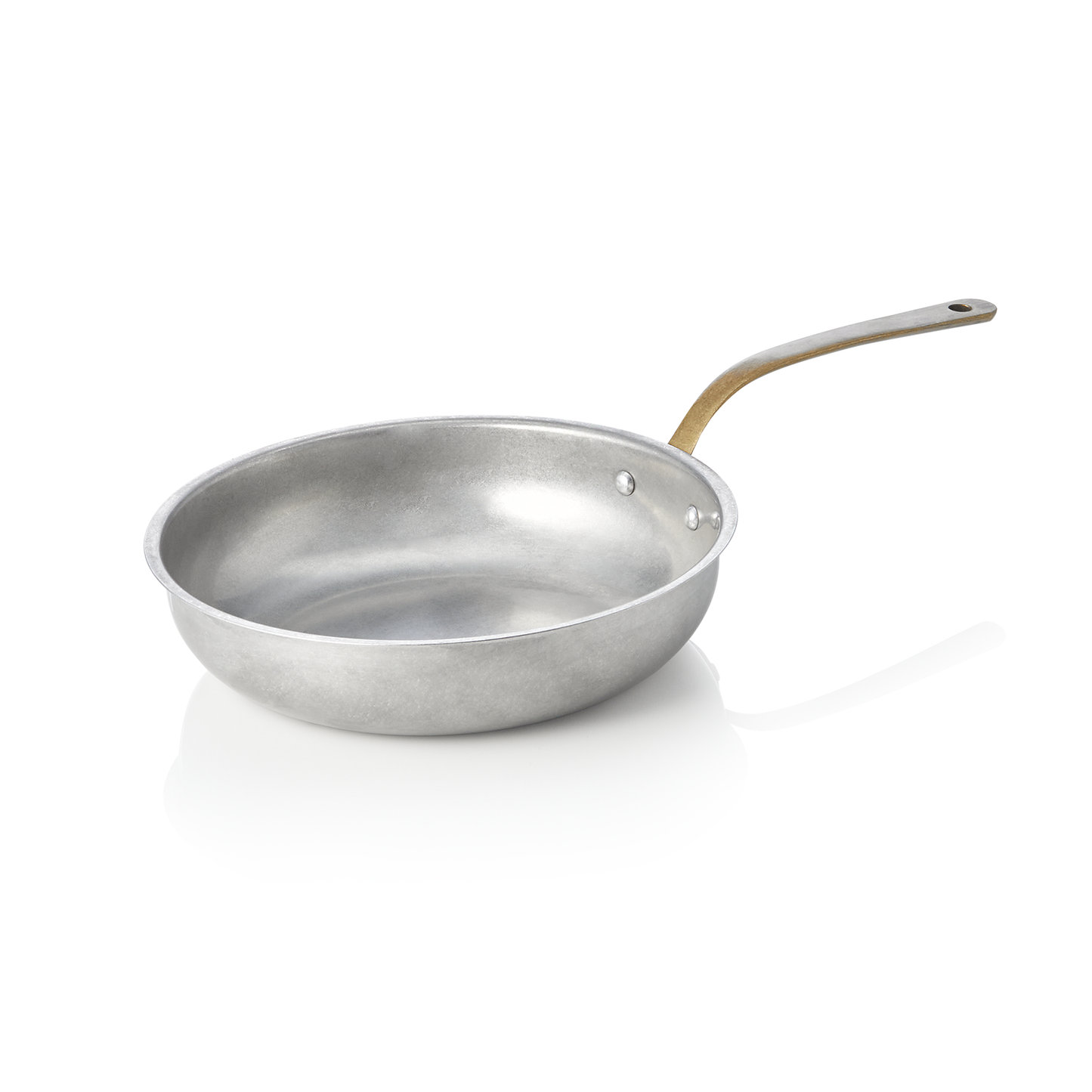 Servierpfanne STEEL & STYLE VINTAGE mit Messinggriff, Ø 18 cm, 690 ml, Chromnickelstahl 