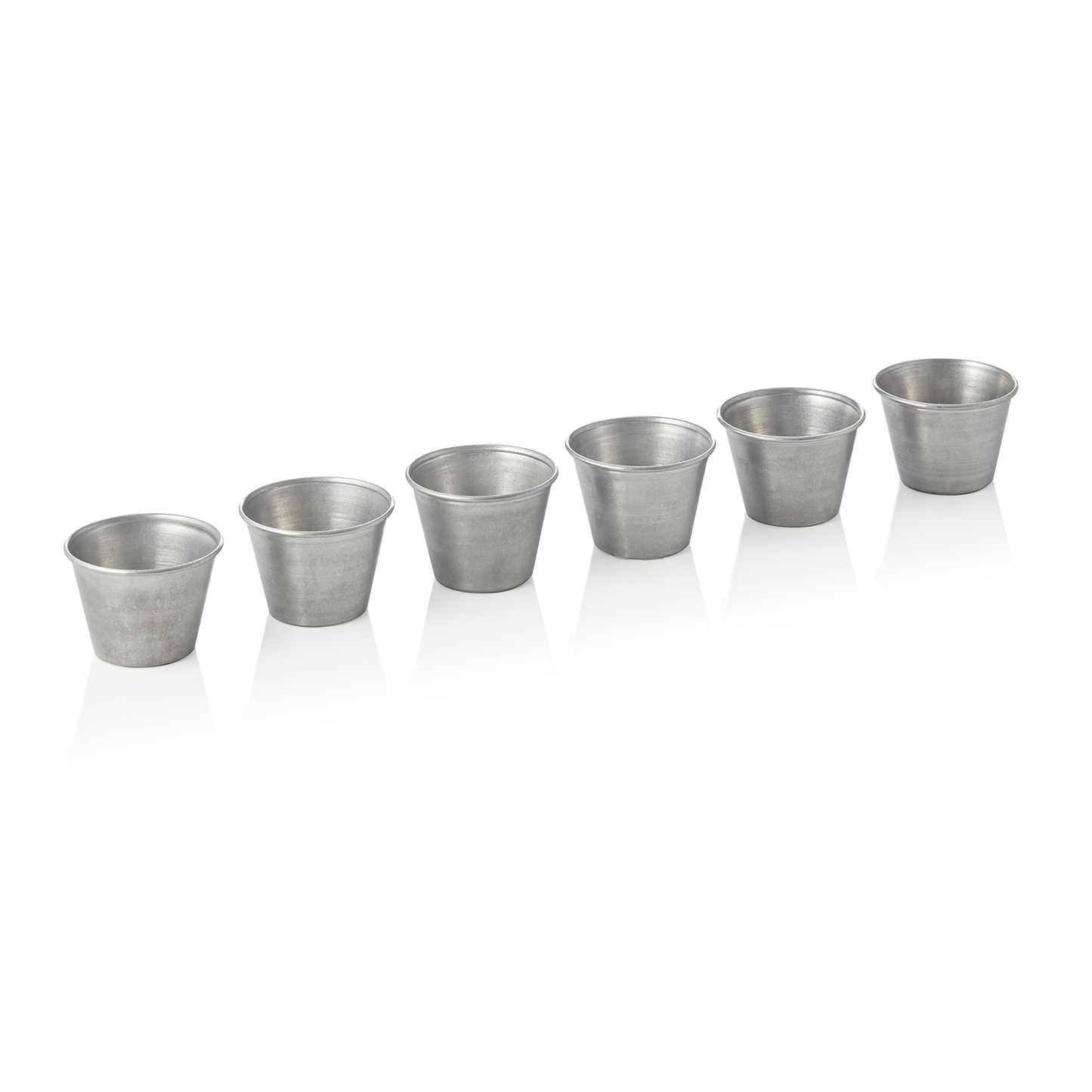 Dipschale Set STEEL & STYLE VINTAGE, Ø 6 cm, Set á 6 Stück, 60 ml, Chromnickelstahl 