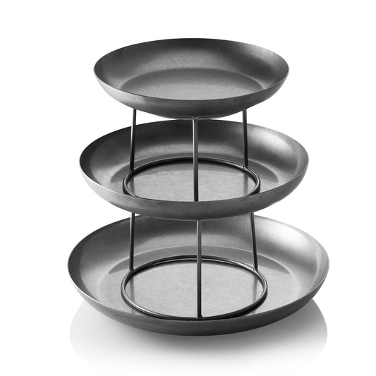 Gourmet Tower Vintage STEEL & STYLE, 3-stufig, Höhe 32 cm, Chromnickelstahl 