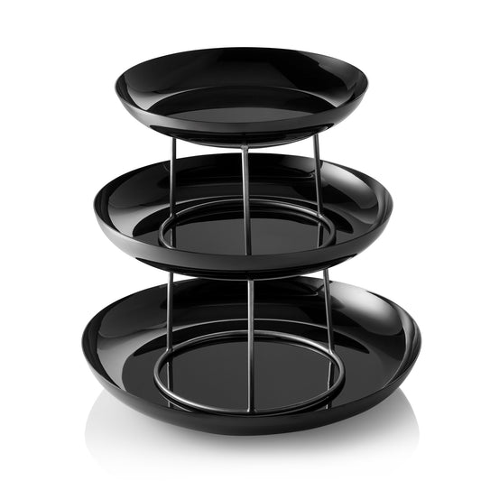 Gourmet Tower Black STEEL & STYLE, 3-stufig, Höhe 32 cm, Chromnickelstahl 