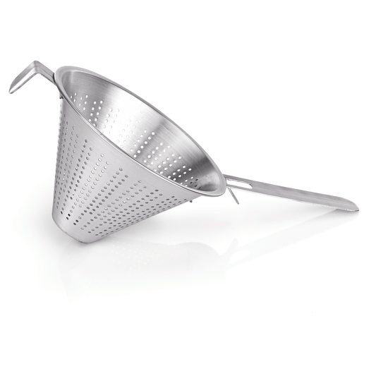 Spitzsieb, Ø 26 cm, Edelstahlgaze 1 mm, Chromnickelstahl 