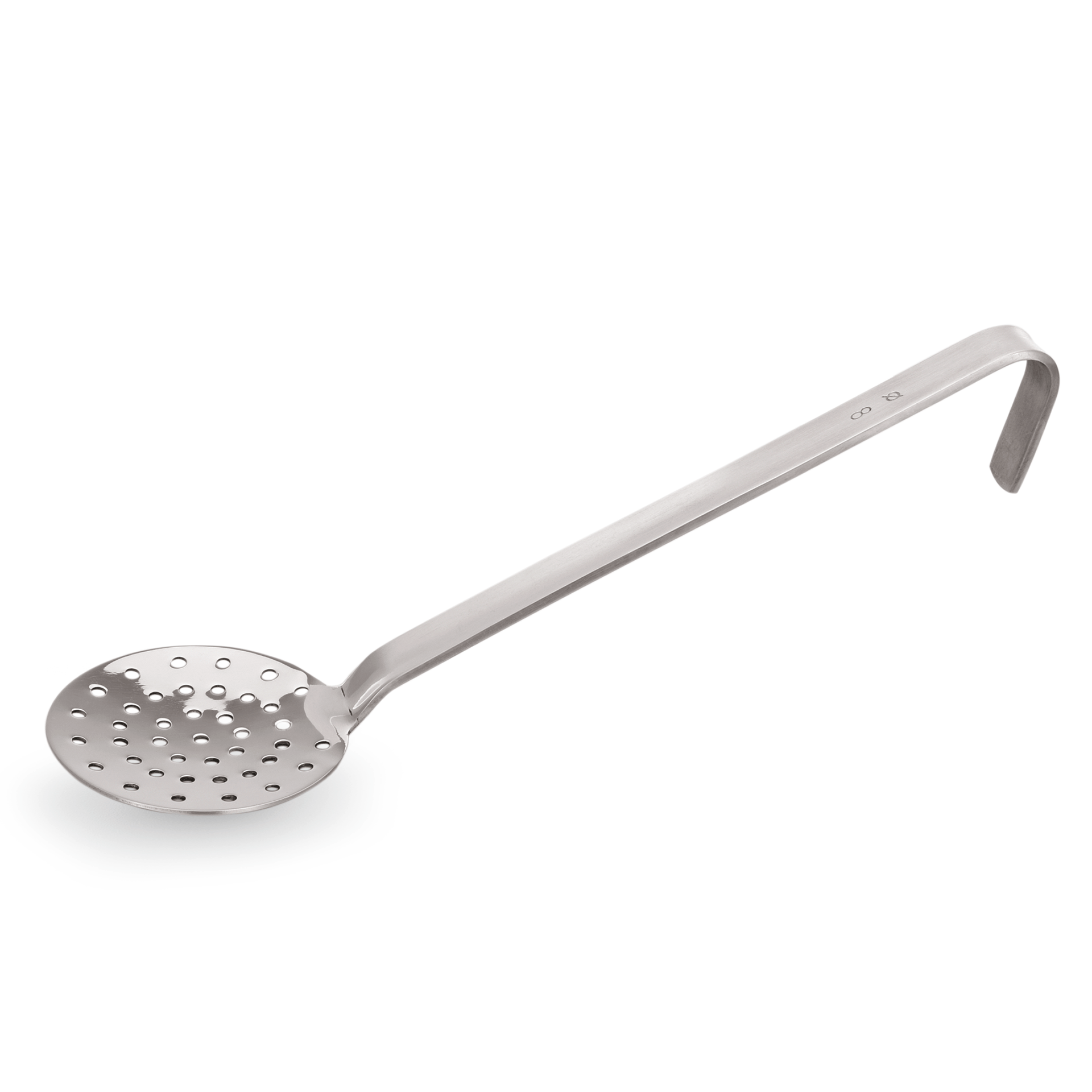 Schaumlöffel Kitchen Tool 2085, Ø 12 cm, 23 cm, Perforation Ø 4 mm, Chromnickelstahl 