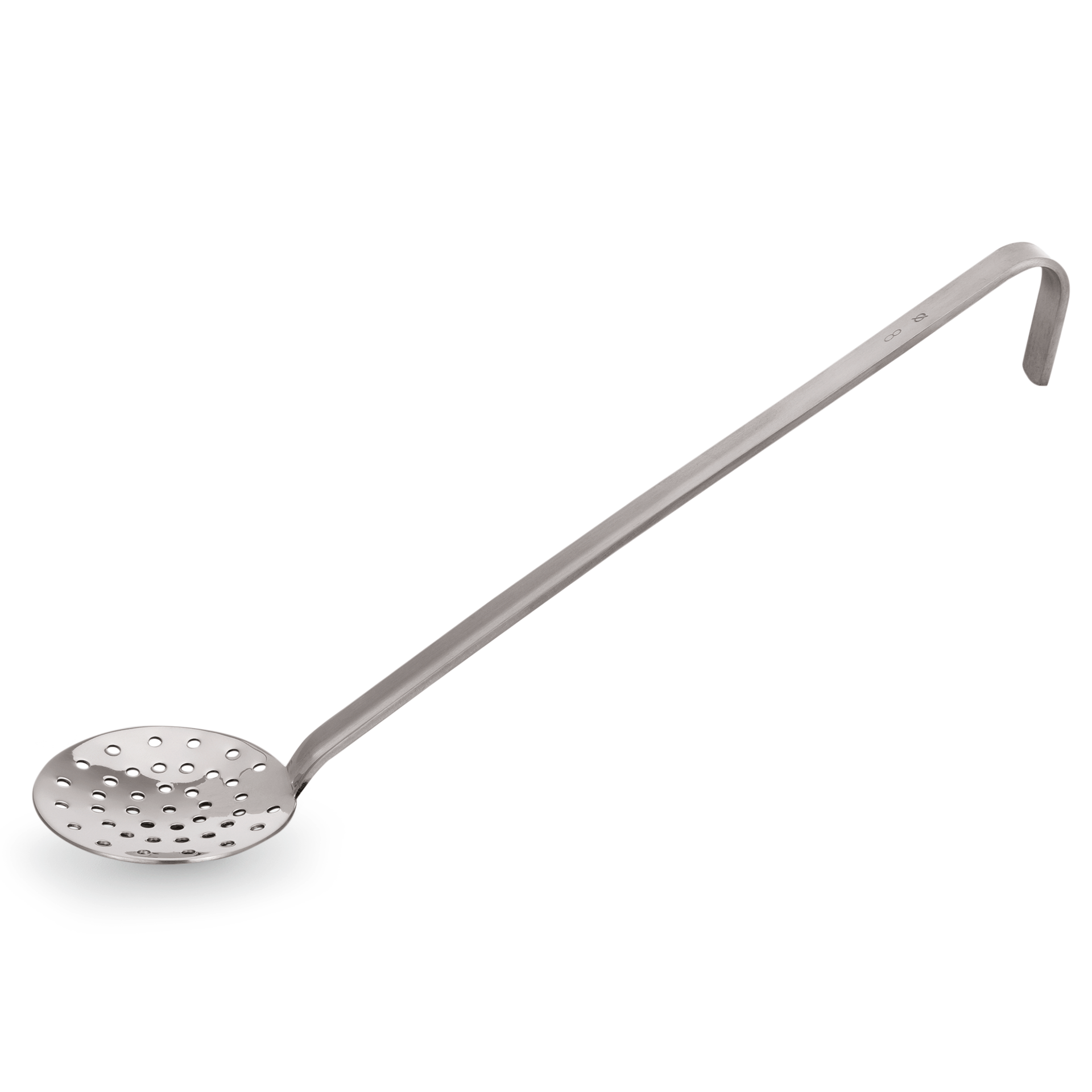 Schaumlöffel Kitchen Tool 2085, Ø 20 cm, 44 cm, Perforation Ø 4 mm, Chromnickelstahl 