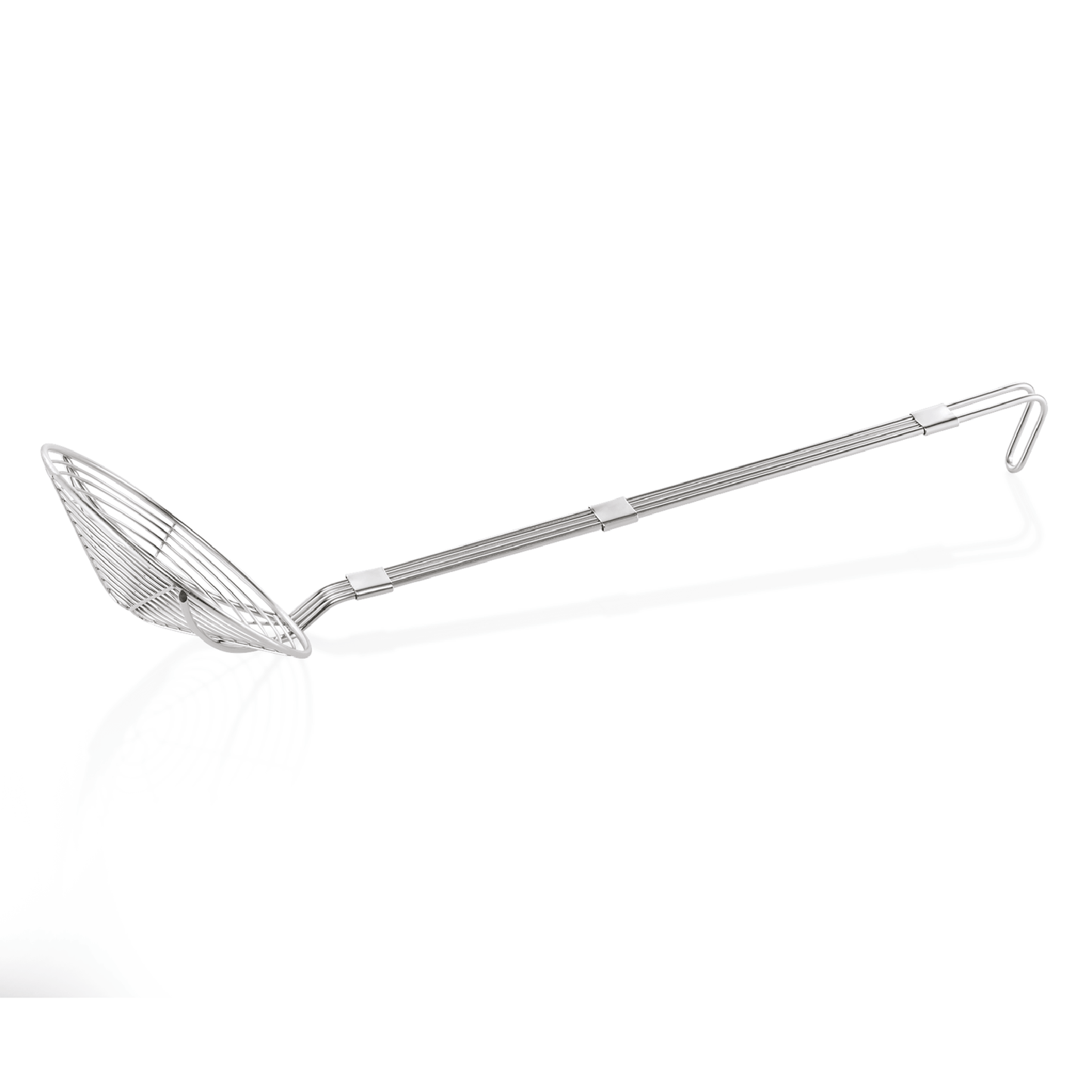 Frittierlöffel mit Hakenstiel, Ø 16 cm, 41 cm, Chromnickelstahl 