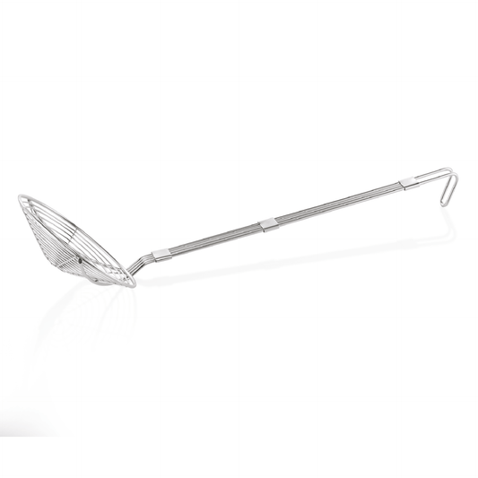 Frittierlöffel mit Hakenstiel, Ø 16 cm, 41 cm, Chromnickelstahl 