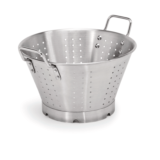 Seiher, Ø 50 cm, Perforierung Ø 5 mm, Chromnickelstahl 