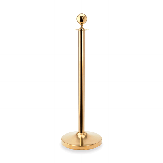 Abgrenzungspfosten Kugel Set Classic, goldfarben, Set á 2 Stück, Edelstahl 