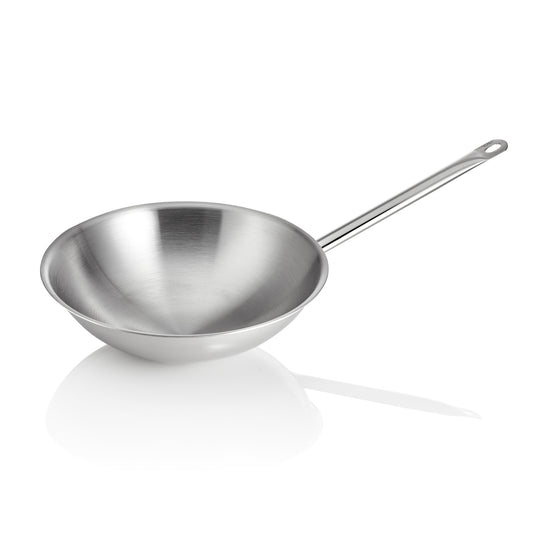 Wok Cookware 21 mit rundem Boden, Ø 38 cm, Chromnickelstahl 18/10 