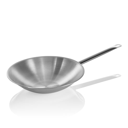 Wok Cookware 21 mit abgeflachtem Boden, Ø 38 cm, Chromnickelstahl 18/10 