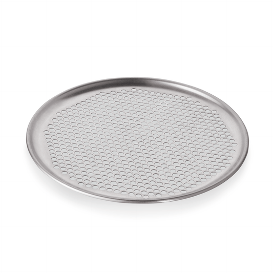 Pizzablech, Ø 33 cm, Perforierung Ø 6,5 mm, Aluminium 