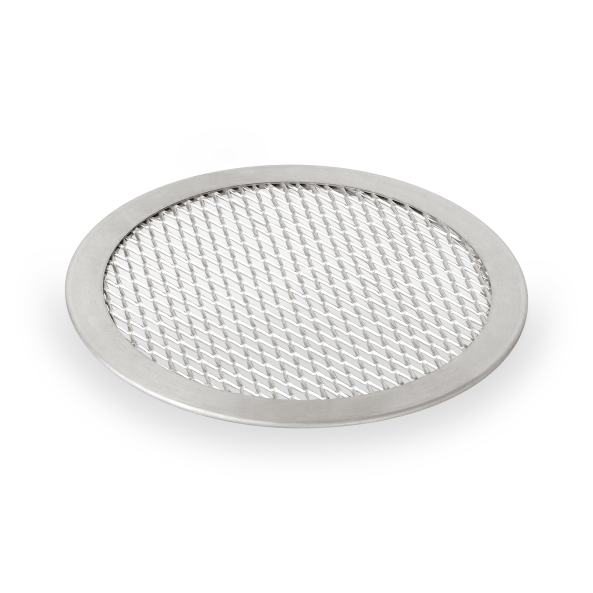 Pizza Screen Set, Ø 50 cm, Perforierung 8 x 4 mm, Set á 10 Stück, Aluminium 