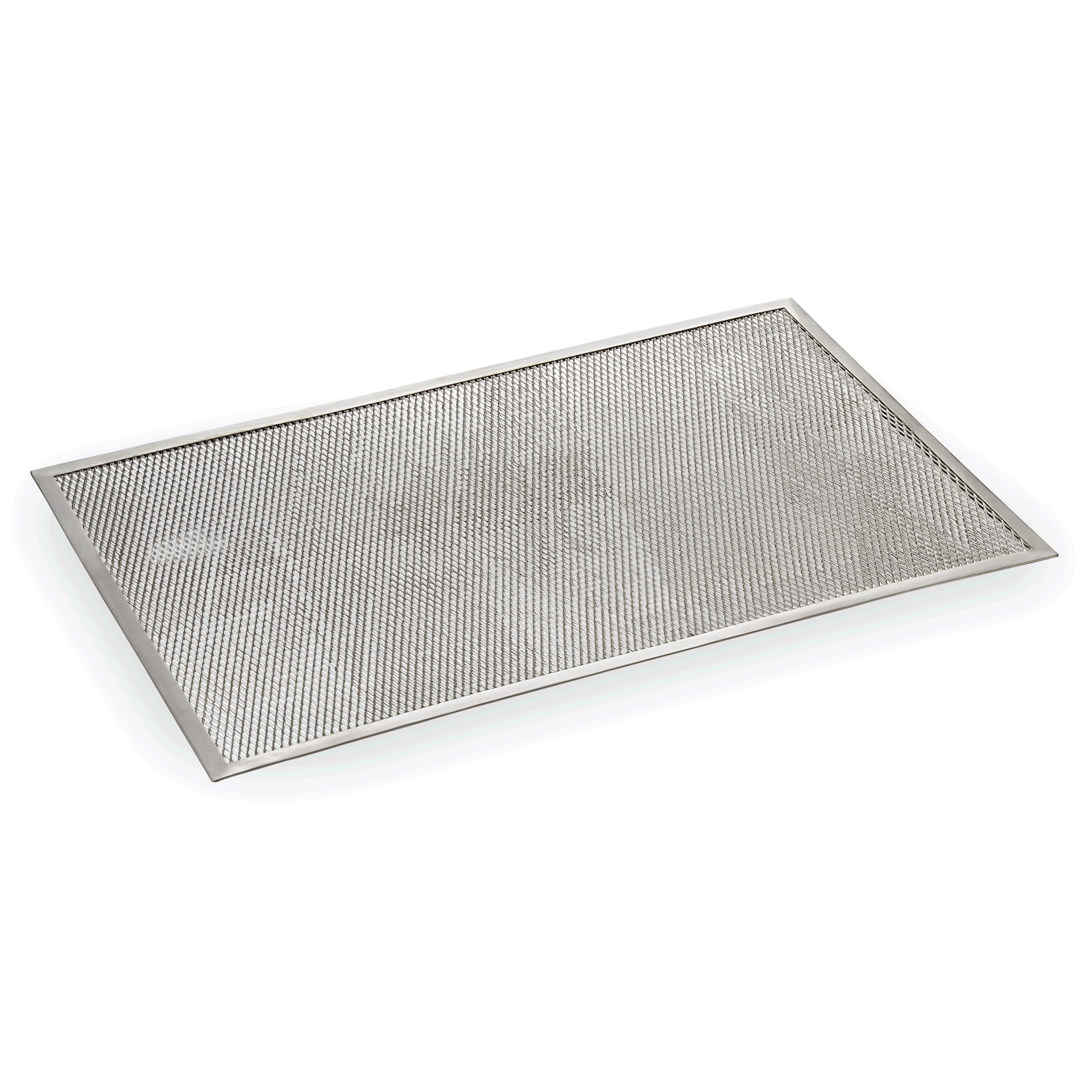 Pizza Screen, 60 x 40 cm, Perforierung 4 mm, Aluminium 