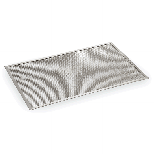 Pizza Screen, 60 x 40 cm, Perforierung 4 mm, Aluminium 