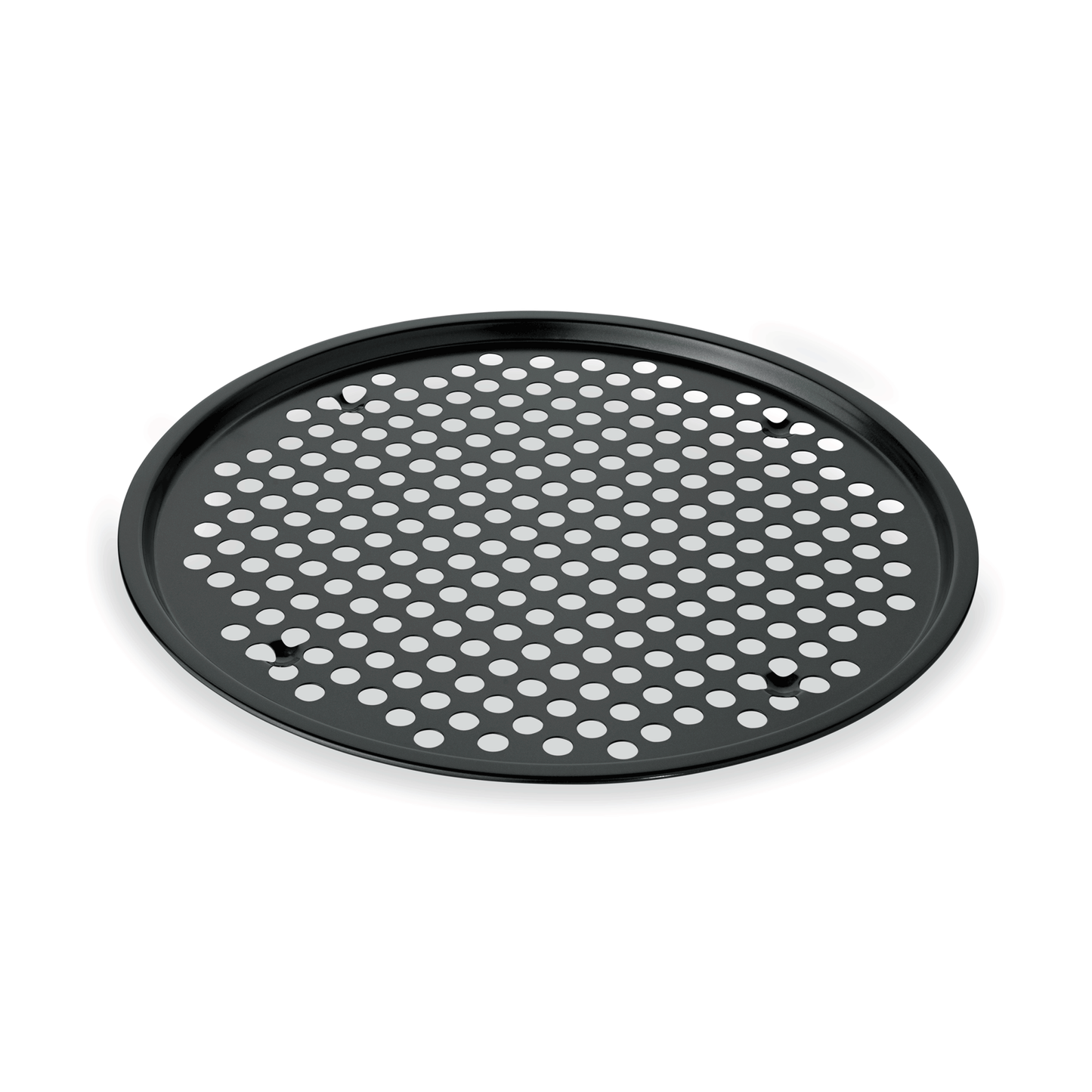 Pizzablech mit Antihaftbeschichtung, Ø 37 cm, Perforierung Ø 9 mm, Stahl 