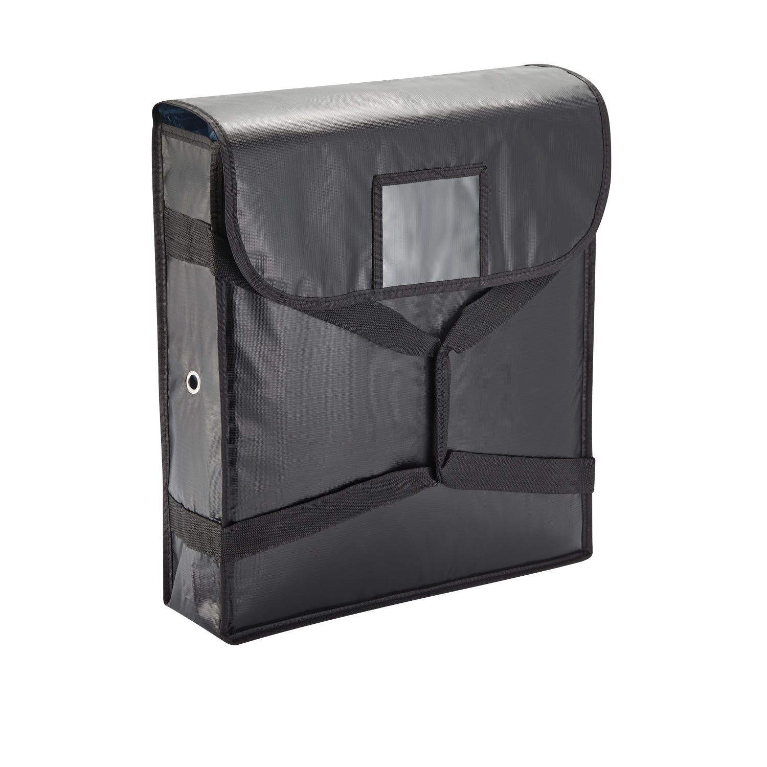 Isoliertasche, für 2 Pizzen, 46 x 46 x 11 cm, schwarz, Kunststoff, Aluminium 