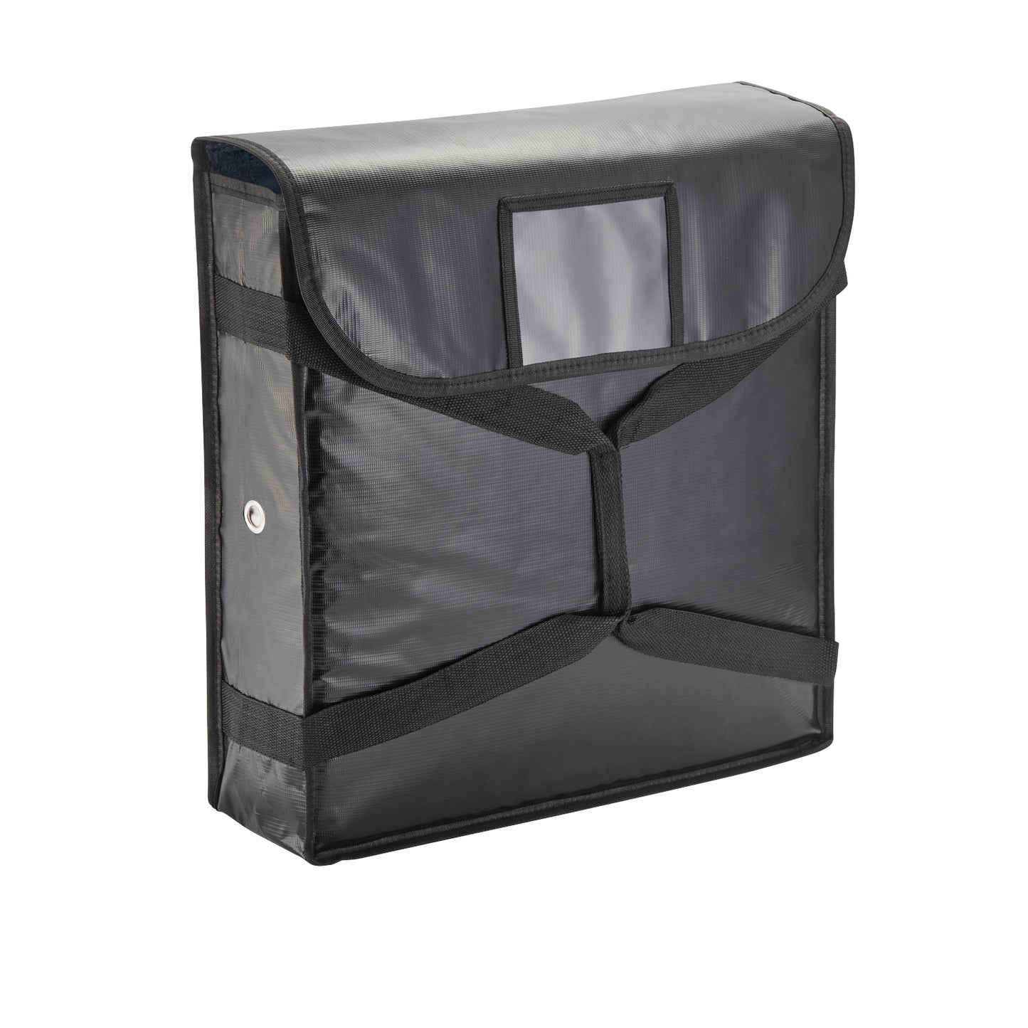 Isoliertasche, für 2 Pizzen, 51 x 51 x 11 cm, schwarz, Kunststoff, Aluminium 