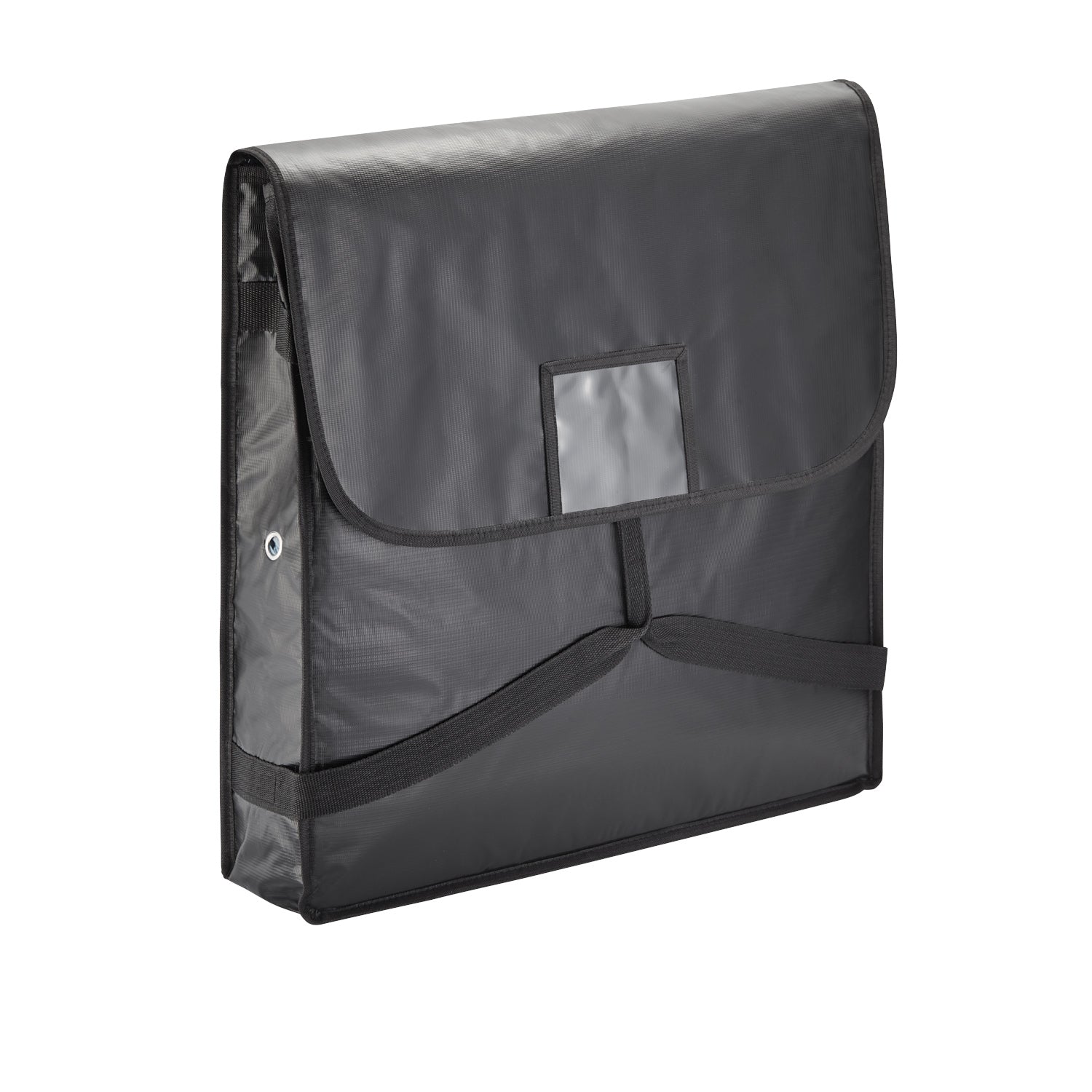 Isoliertasche, für 2 Pizzen, 58 x 58 x 11 cm, schwarz, Kunststoff, Aluminium 