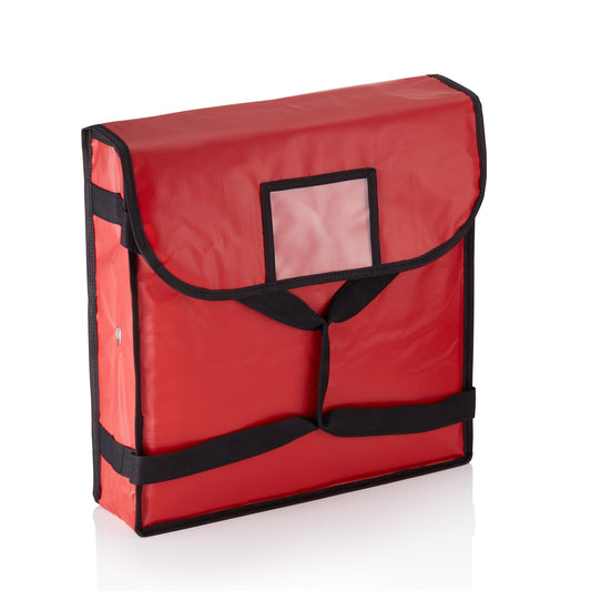 Isoliertasche für 2 Pizzen, 46 x 46 x 11 cm, rot, Kunststoff, Aluminium 