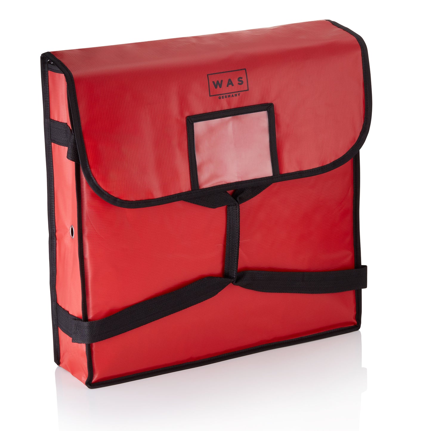 Isoliertasche für 2 Pizzen, 51 x 51 x 11 cm, rot, Kunststoff, Aluminium 
