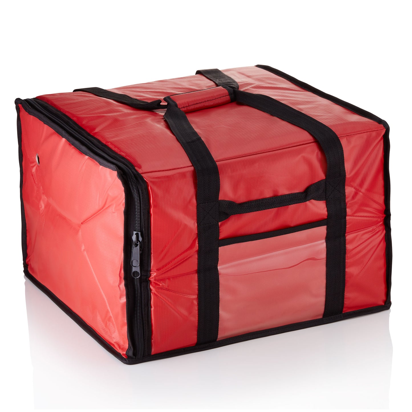 Isoliertasche für 6 Pizzen, 51 x 48 x 34 cm, rot, Kunststoff, Aluminium 