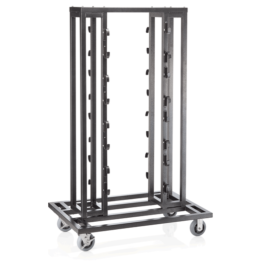 Transportwagen für Abgrenzungspfosten bis Ø 6 cm, 120 x 80 x 193 cm, Stahl 
