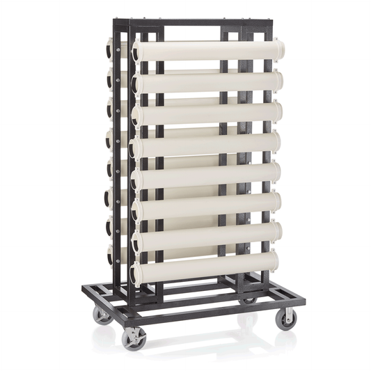 Transportwagen für Abgrenzungspfosten bis Ø 10 cm, 120 x 80 x 193 cm, Stahl 
