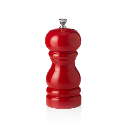 Salzmühle mit Keramikmahlwerk CLASSIC MILL, Höhe 11 cm,rot glänzend, Keramik, Holz 