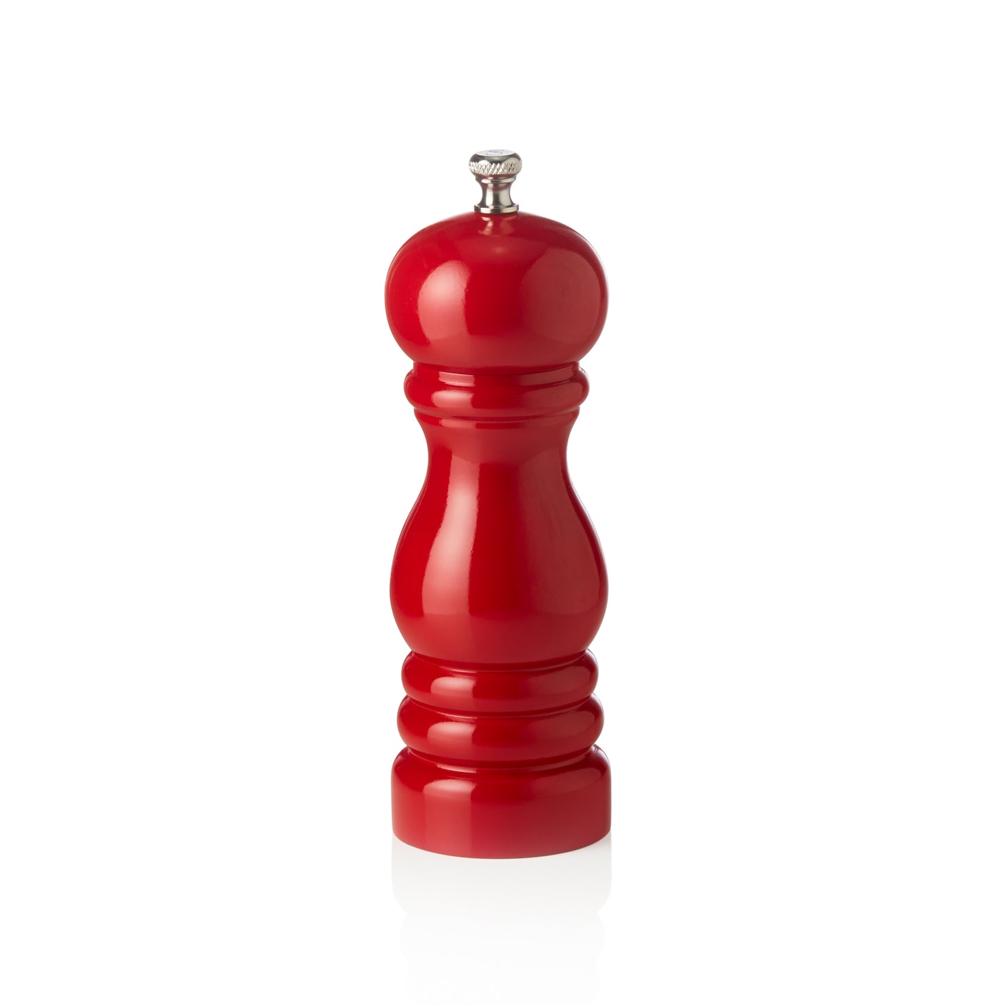 Salzmühle mit Keramikmahlwerk CLASSIC MILL, Höhe 15 cm,rot glänzend, Keramik, Holz 