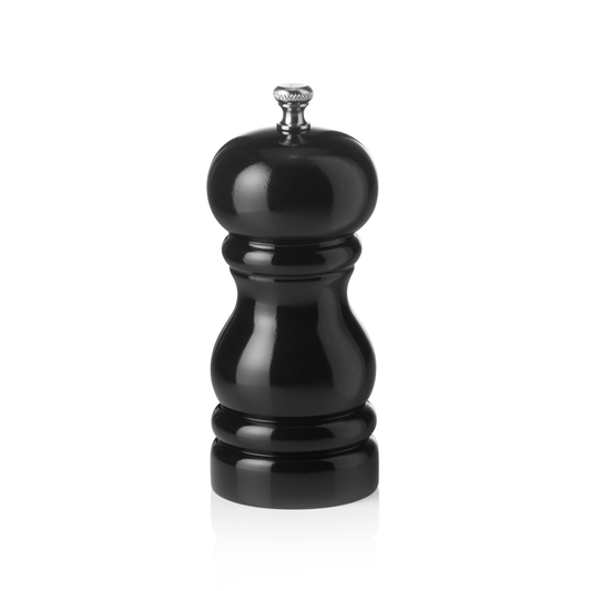 Pfeffermühle mit Keramikmahlwerk CLASSIC MILL, Höhe 11 cm, schwarz glänzend, Keramik, Holz 