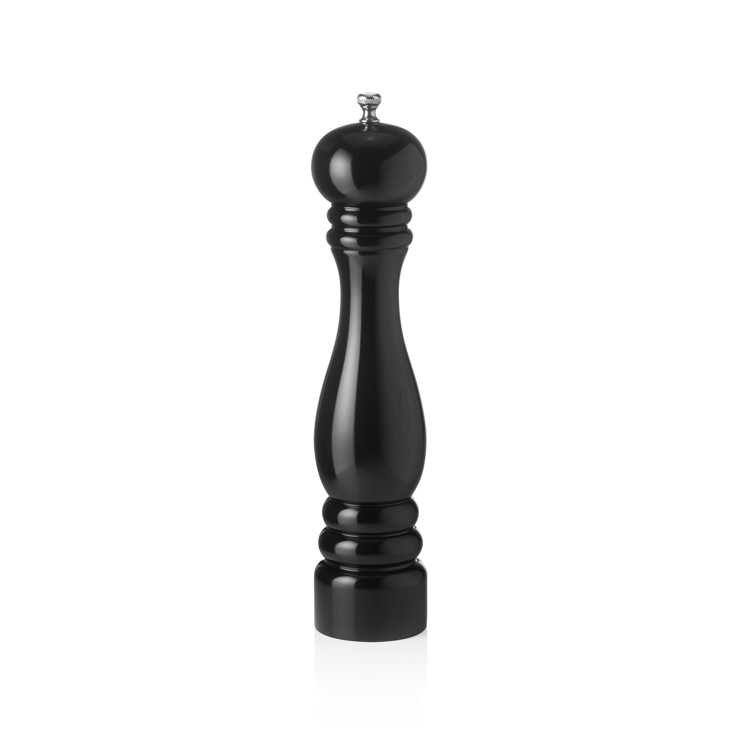 Pfeffermühle mit Keramikmahlwerk CLASSIC MILL, Höhe 30 cm, schwarz glänzend, Keramik, Holz 