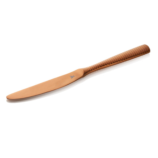 Menümesser ONYX BLUSH, 23,5 cm, strukturierte Oberfläche, PVD-Beschichtung roségold, Set á 12 Stück, Chromstahl 13/0