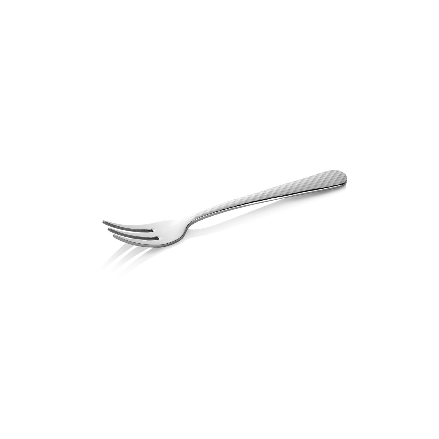 Kuchengabel CELESTE, 14,5 cm, mit strukturierter Oberfläche Set á 12 Stück, Chromstahl 18/0 