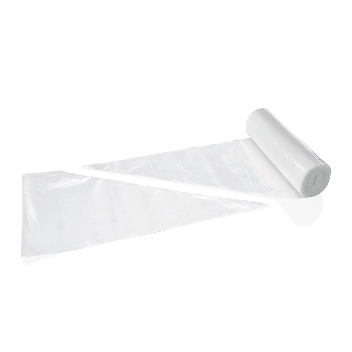 Spritzbeutel Set, transparent, 100er Rolle, Polyethylen 