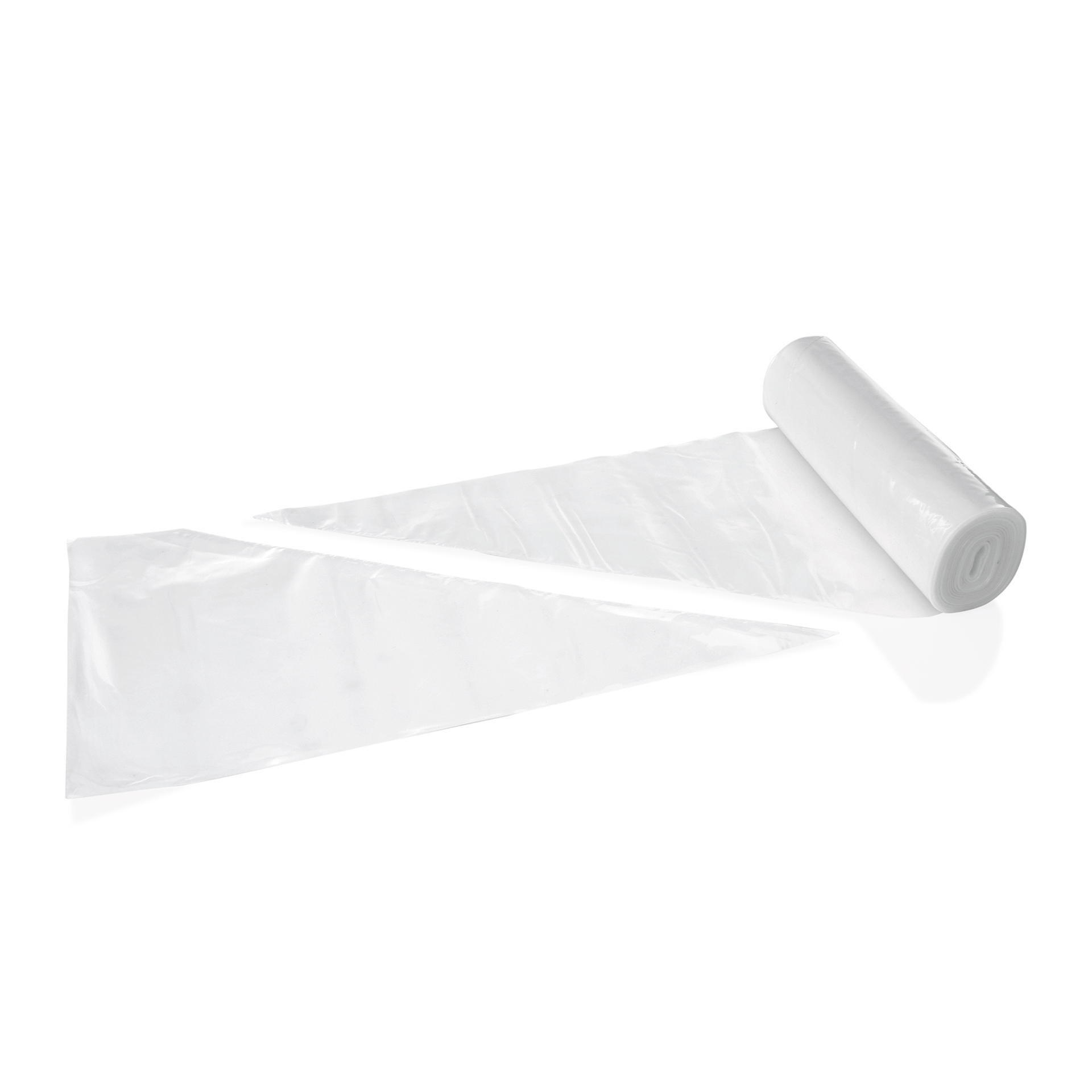 Spritzbeutel Set, transparent, 100er Rolle, Polyethylen 