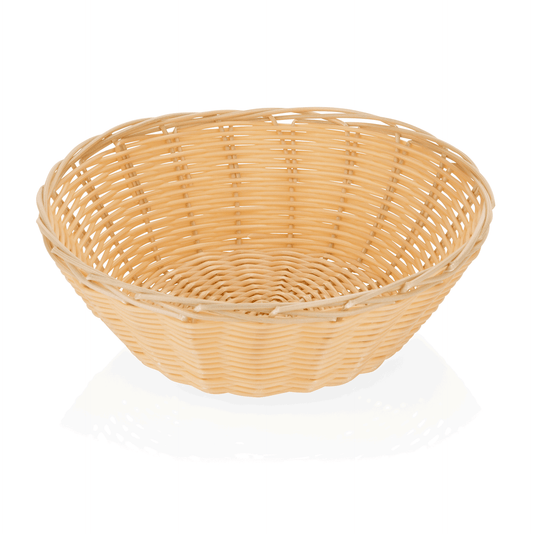 Tischkorb Set, Ø 23 cm, Höhe 8 cm, Set á 4 Stück, Polypropylen, Edelstahl 