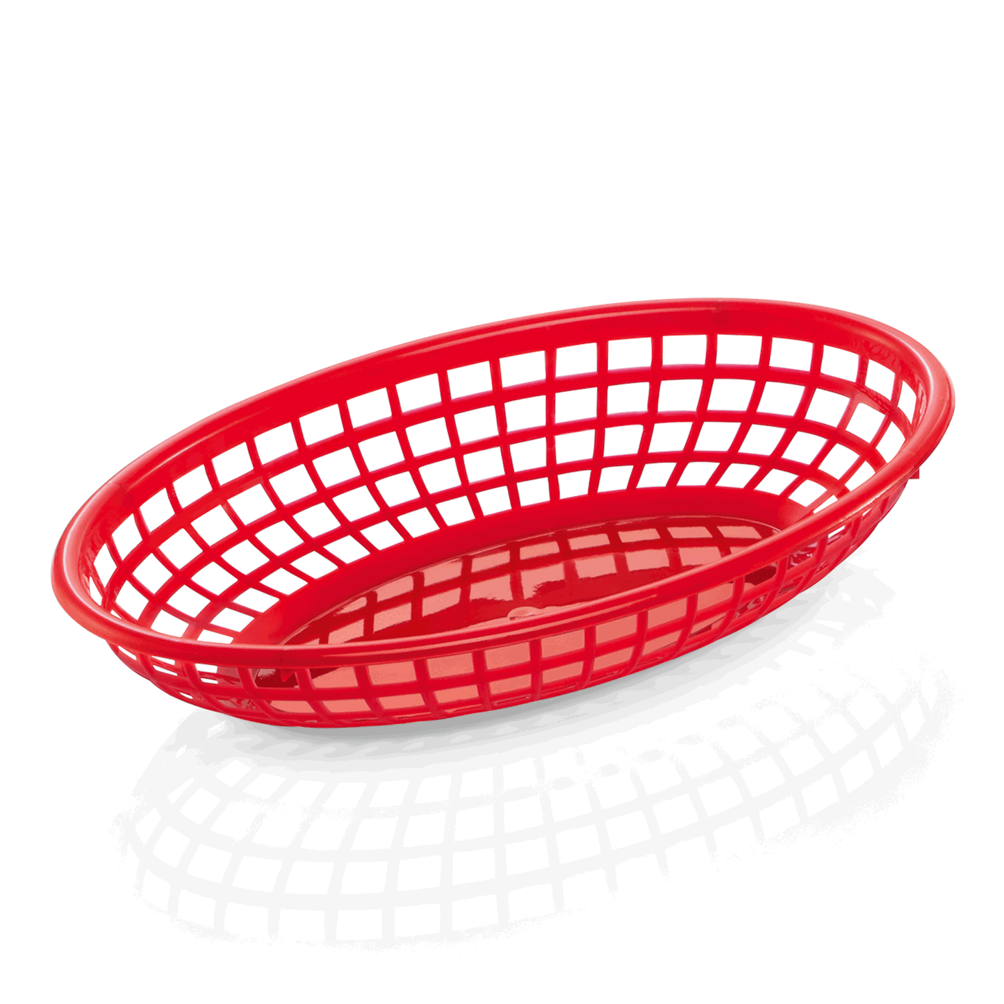 Tischkorb Set, 23 x 14,5 x 4,5 cm, Set á 12 Stück, rot, Polypropylen 