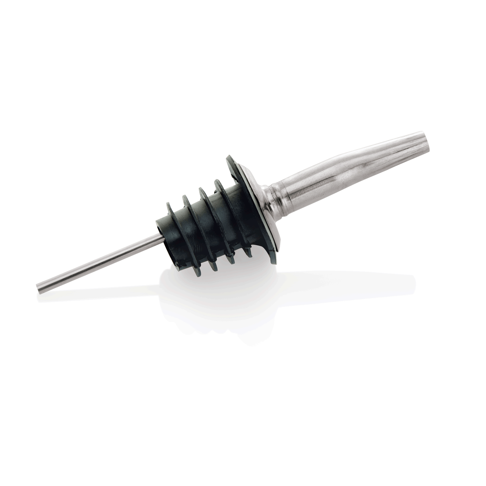 Ausgießer Set, 12 cm, Set á 12 Stück, Chromnickelstahl 18/8, Kunststoff 