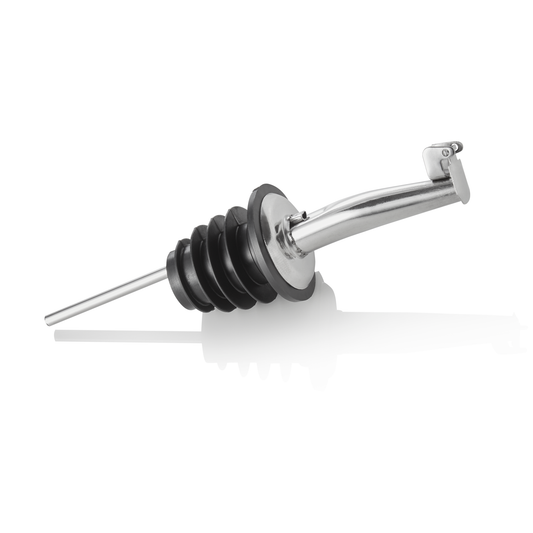 Ausgießer Set, 11 cm, Set á 12 Stück, Chromnickelstahl 18/8, Kunststoff 