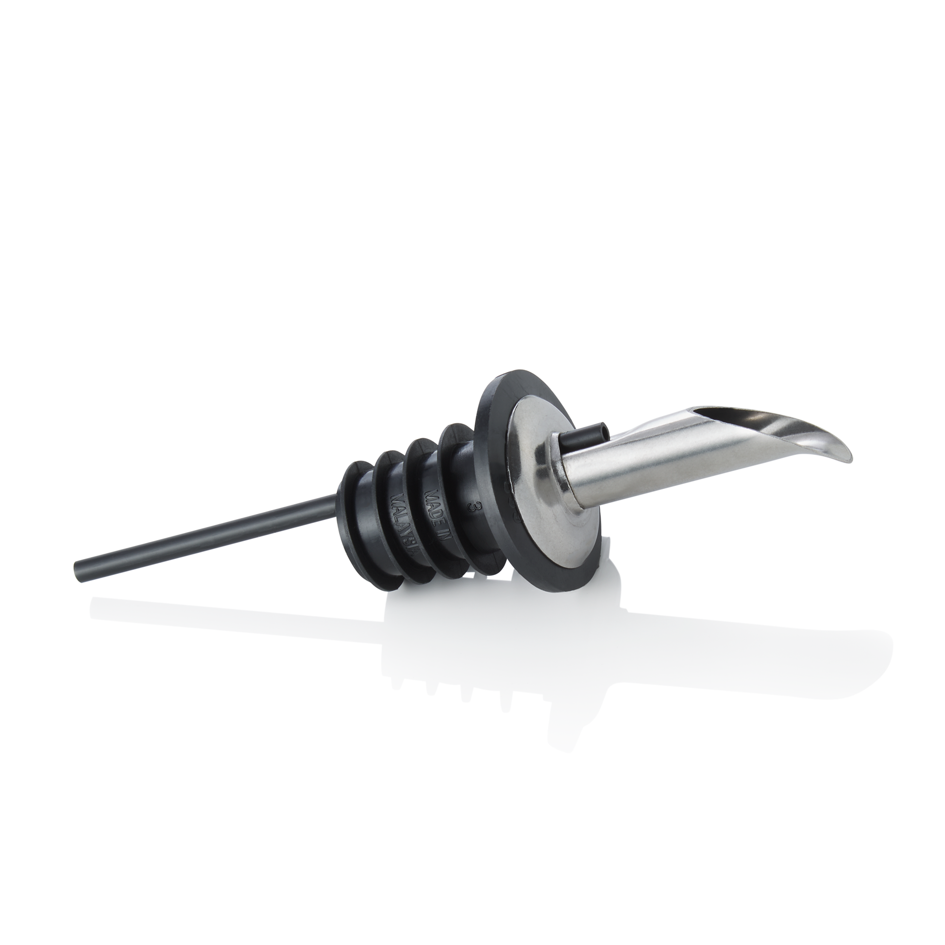 Ausgießer Set, Schnabelform, 11,5 cm, Set á 12 Stück, Chromnickelstahl 18/8, Polypropylen 