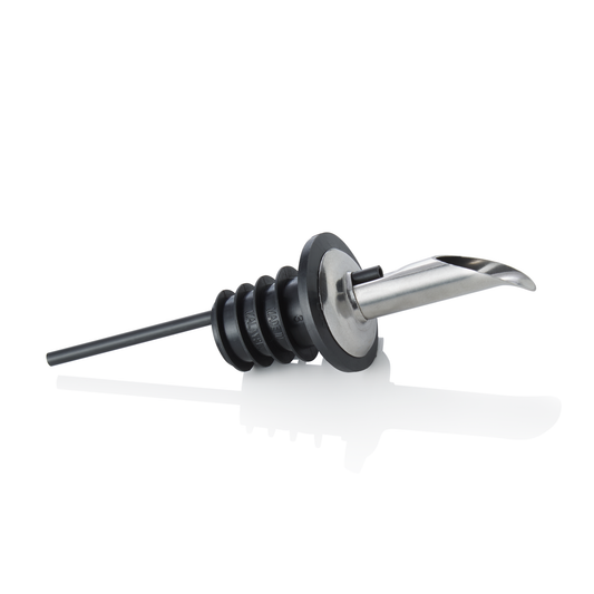 Ausgießer Set, Schnabelform, 11,5 cm, Set á 12 Stück, Chromnickelstahl 18/8, Polypropylen 